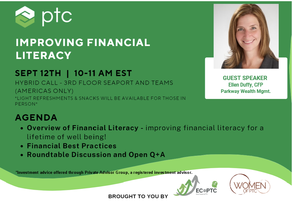 PTC Speaker: Improving Financial Literacy